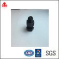 Black zinc plated hex bolt and nut